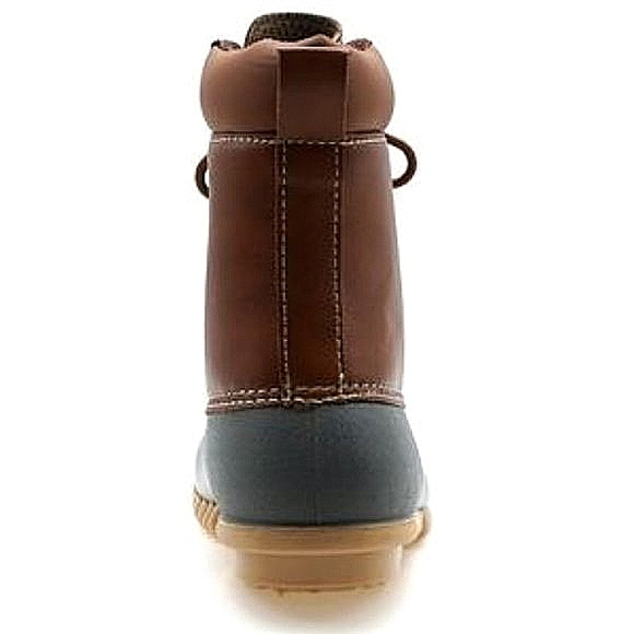 OUTWOODS Duck Boots by Rain Faux Leather Waterproof Rubber Ankle lBoots … - Picture 8 of 12